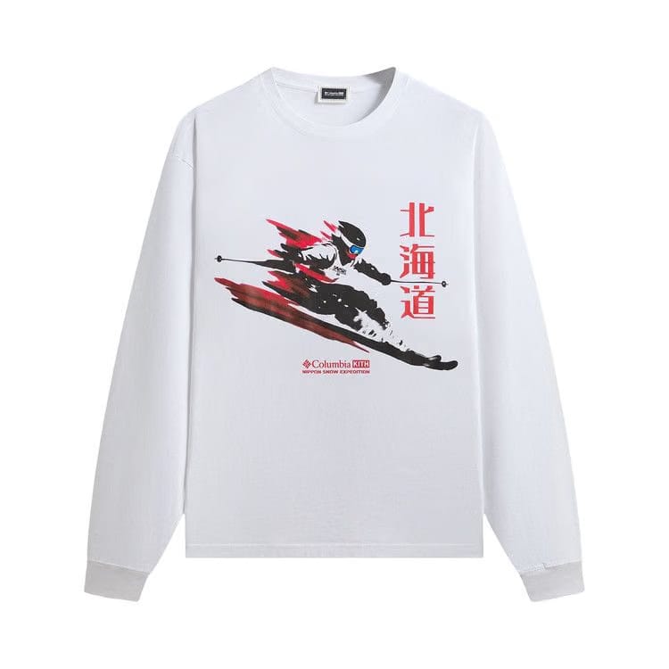 Kith For Columbia Skier Vintage Long-Sleeve T-Shirt White