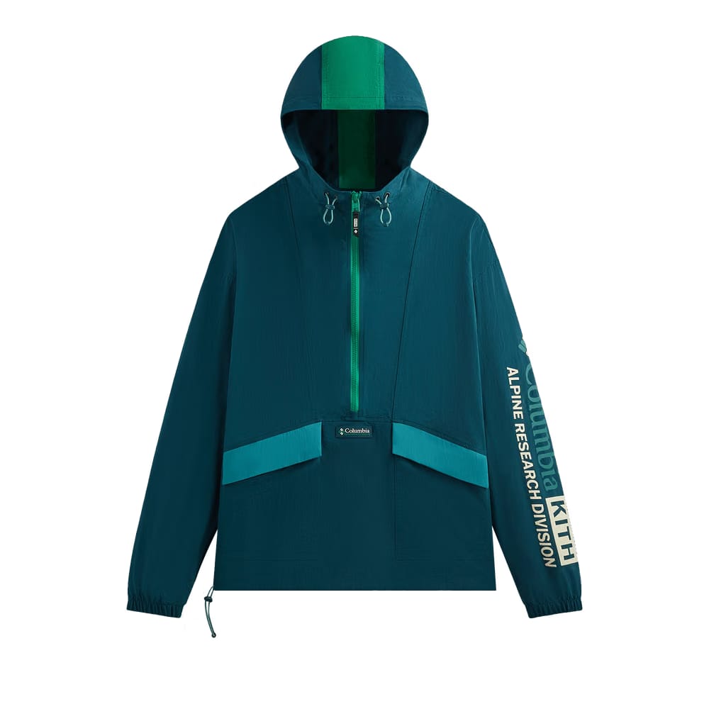 Kith For Columbia Wind Anorak Midnight Teal