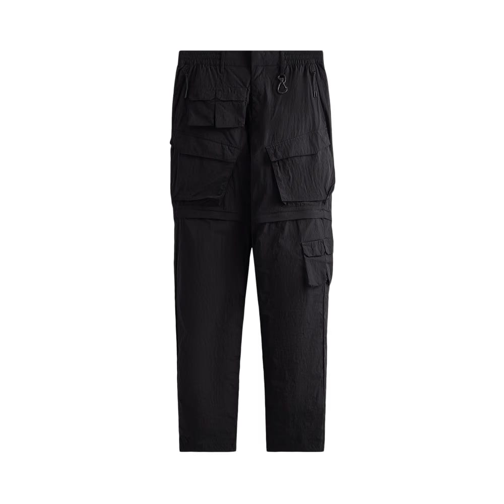 Kith Wrinkle Nylon Convertible Pant Ii Black