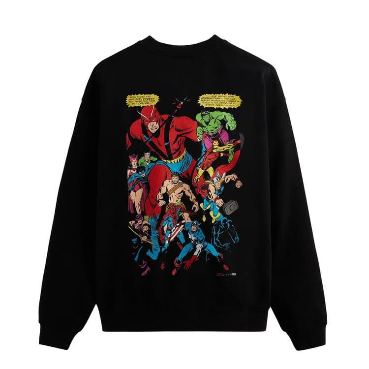 Kith For Spider-Man Allies Vintage Crewneck Black