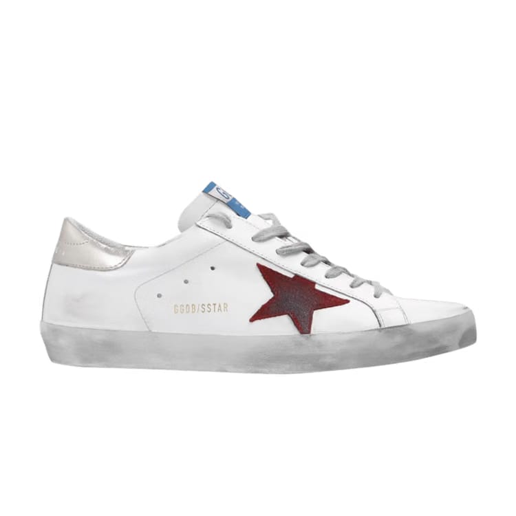 Golden Goose Superstar White Dark Red