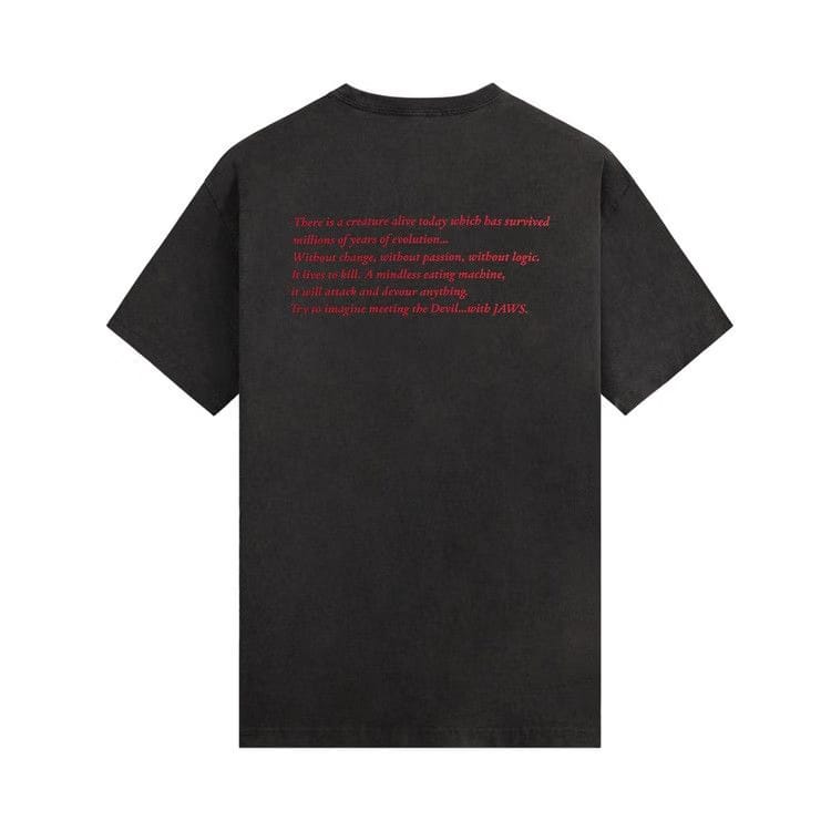 Kith For Jaws Shark Attack Vintage T-Shirt Black