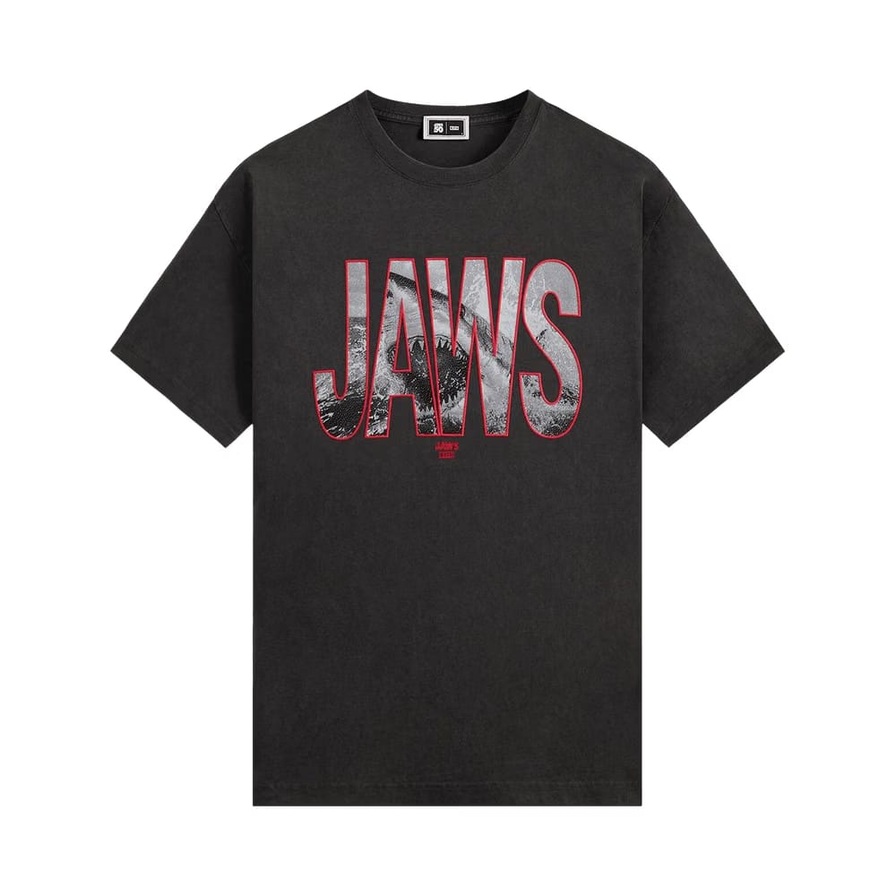 Kith For Jaws Shark Attack Vintage T-Shirt Black