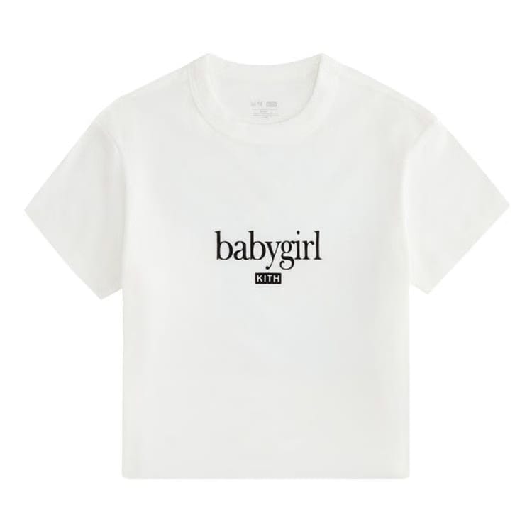 Kith Women For Aaliyah Babygirl Mulberry T-Shirt White