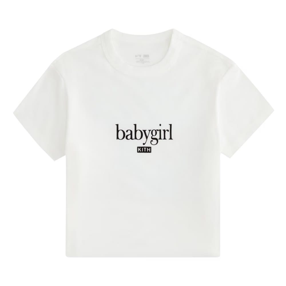 Kith Women For Aaliyah Babygirl Mulberry T-Shirt White