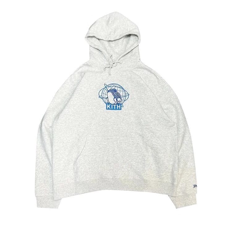 Kith For Jinro Williams III Hoodie Light Heather Grey