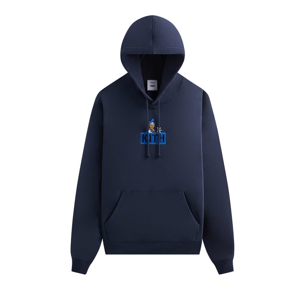 Kith For Mickey & Friends Cyber Monday Donald Duck Classic Logo Hoodie Nocturnal
