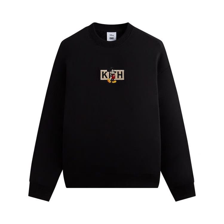 Kith For Mickey & Friends Cyber Monday Mickey Classic Logo Crewneck Black