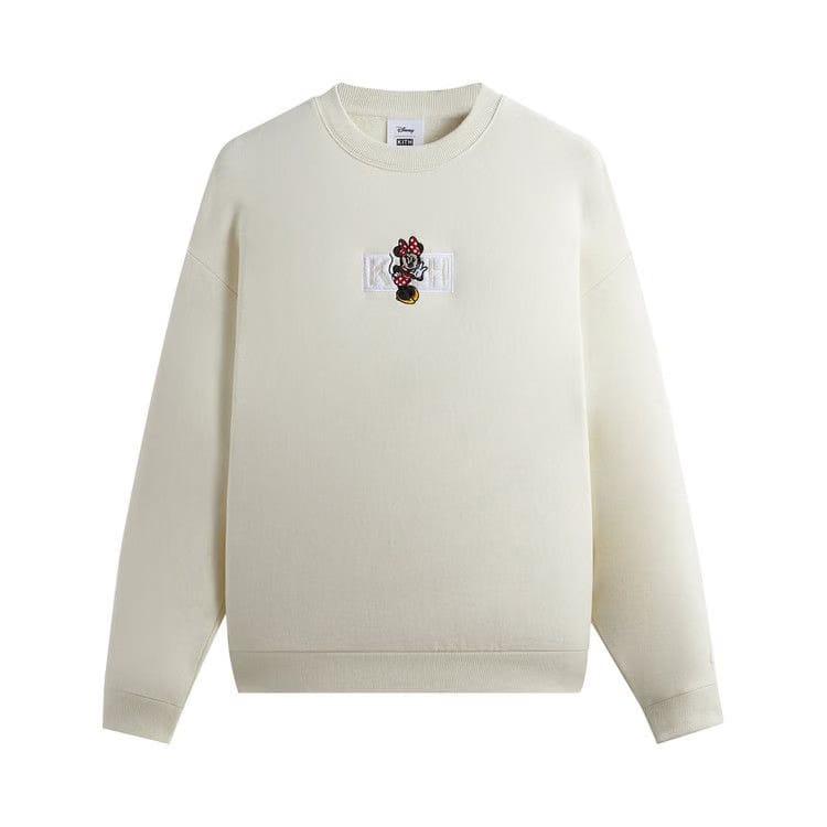 Kith For Mickey & Friends Cyber Monday Minnie Classic Logo Crewneck Sandrift