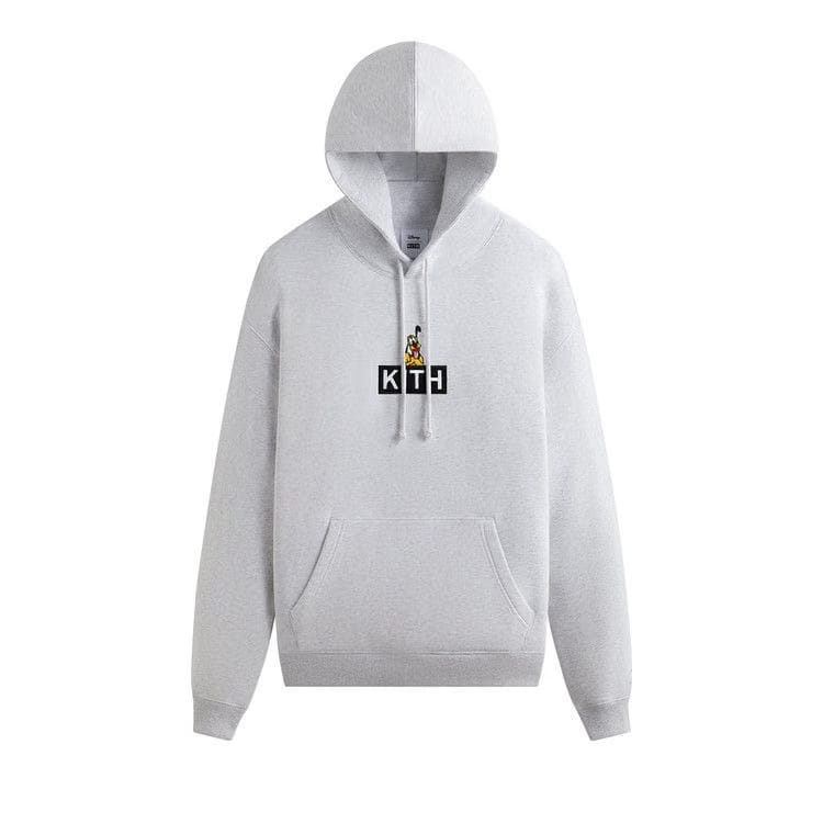 Kith For Mickey & Friends Cyber Monday Pluto Classic Logo Hoodie Light Heather Grey