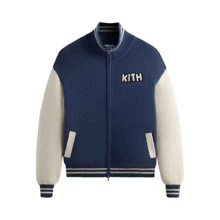 Kith For Mickey & Friends Wyona Full Zip Sweater Heather Indigo