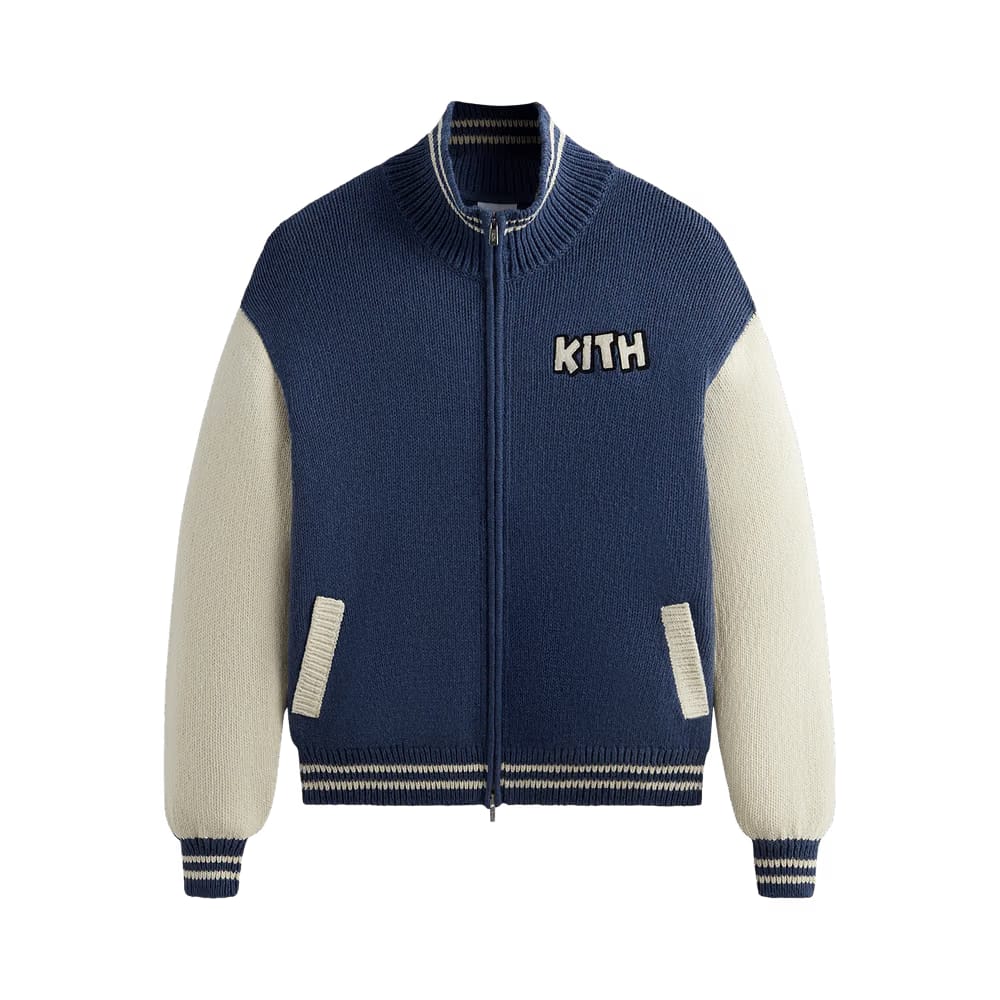 Kith For Mickey & Friends Wyona Full Zip Sweater Heather Indigo