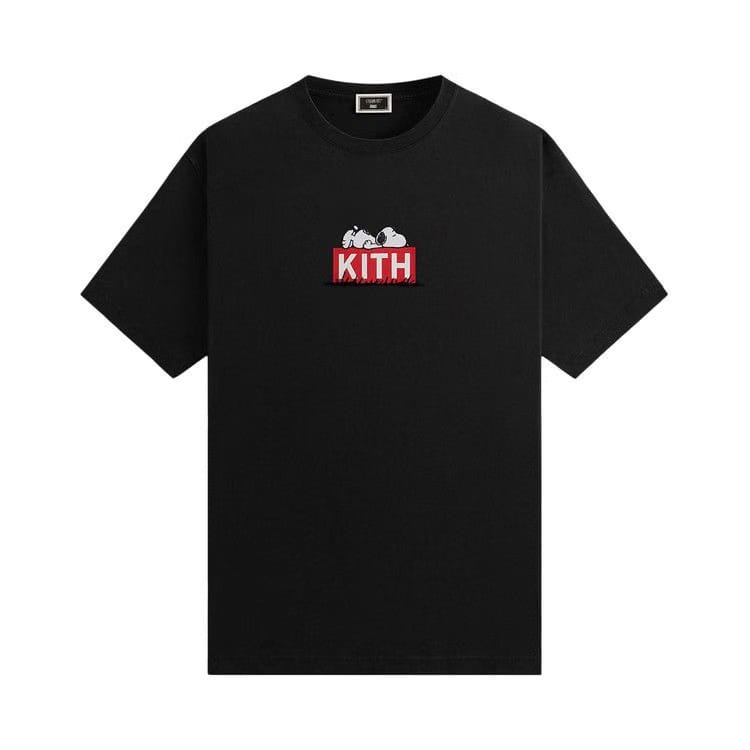 Kith For Peanuts Doghouse Classic Logo T-Shirt Black