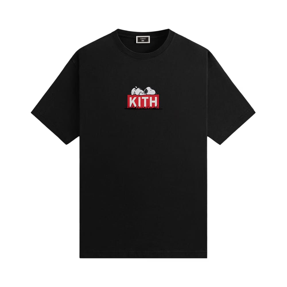 Kith For Peanuts Doghouse Classic Logo T-Shirt Black