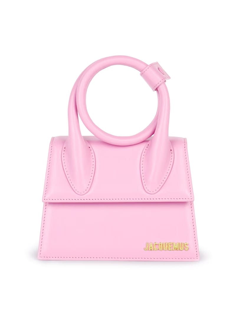 Jacquemus Le Chiquito Noued Coiled Handbag Light Pink