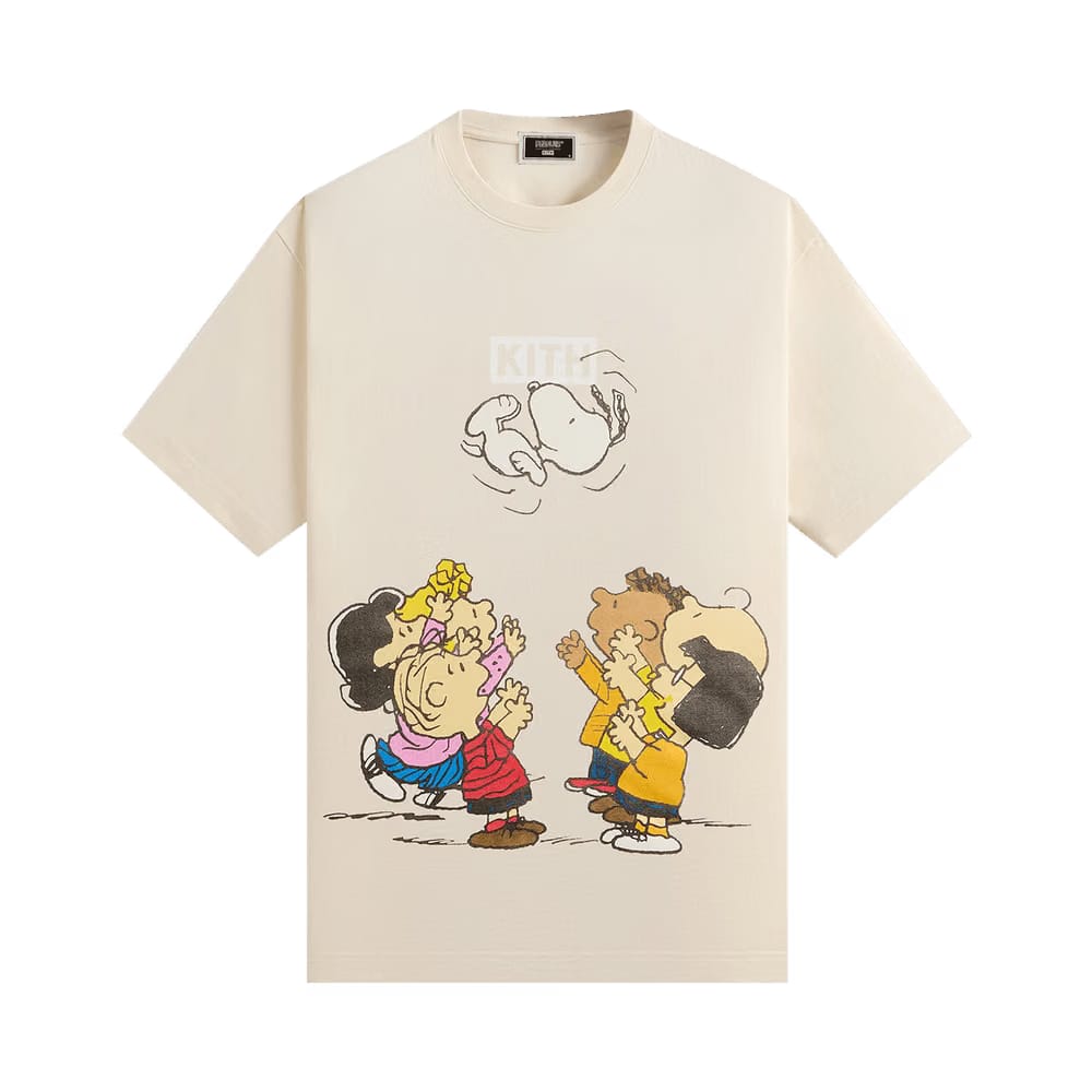Kith For Peanuts Celebration Vintage T-Shirt Sandrift