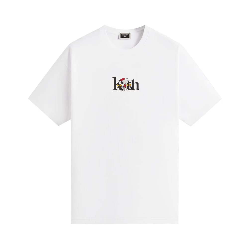 Kith For Peanuts Golf Serif T-Shirt White