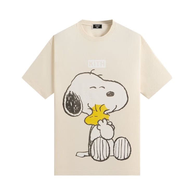 Kith For Peanuts Hug Vintage T-Shirt Sandrift
