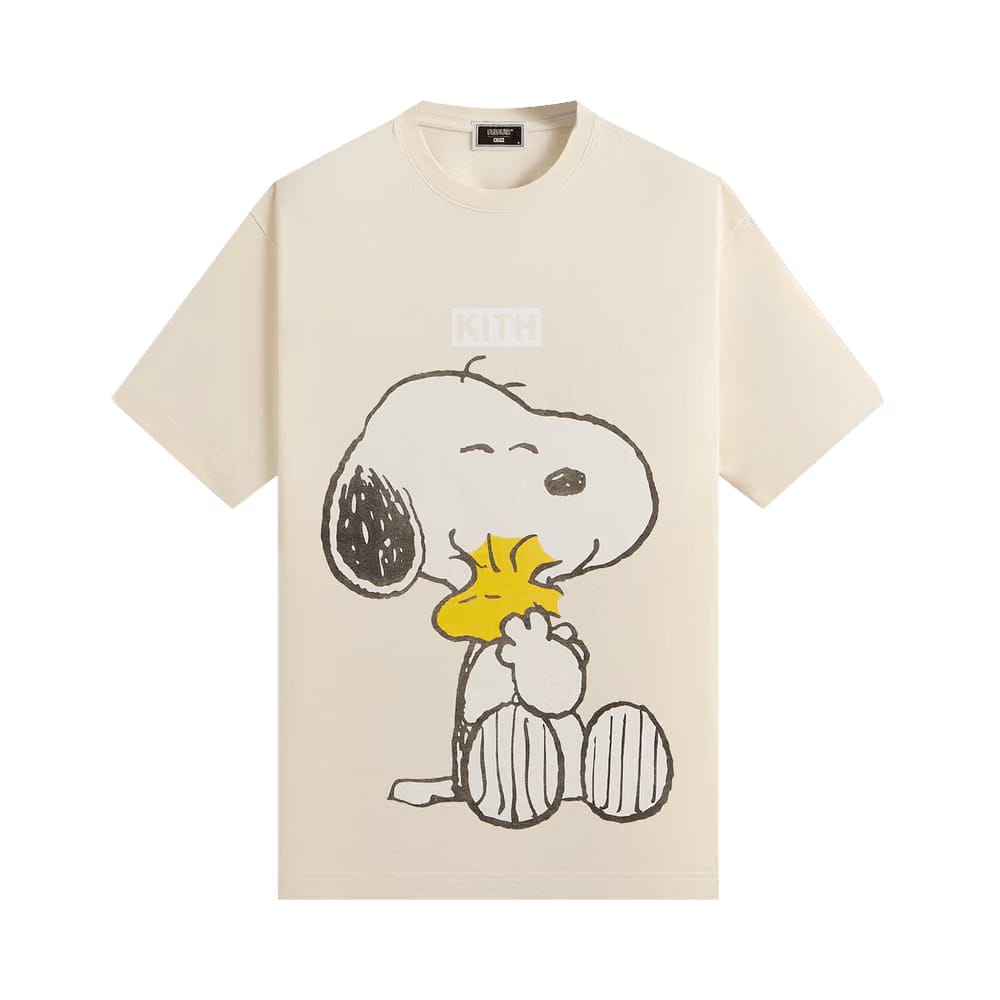Kith For Peanuts Hug Vintage T-Shirt Sandrift