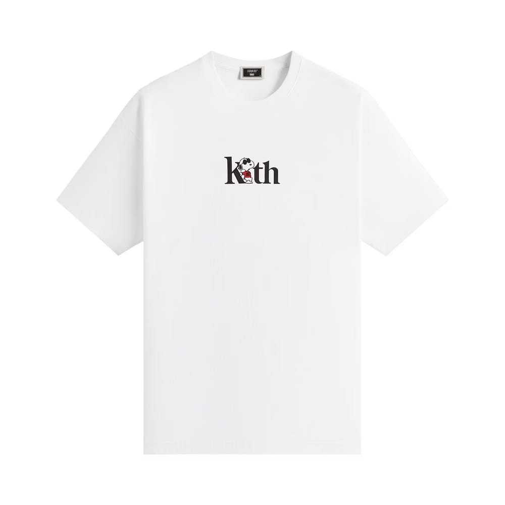 Kith For Peanuts Joe Cool Serif T-Shirt White