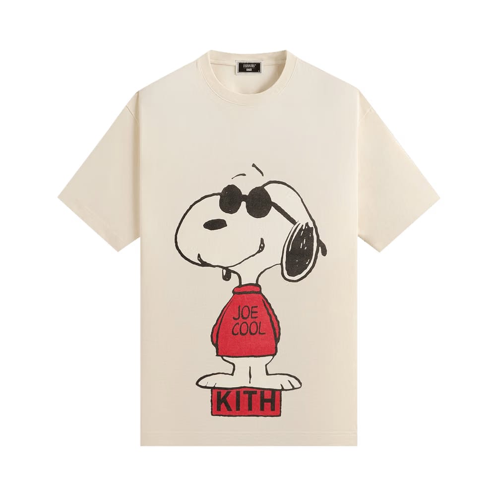 Kith For Peanuts Joe Cool Vintage T-Shirt Sandrift