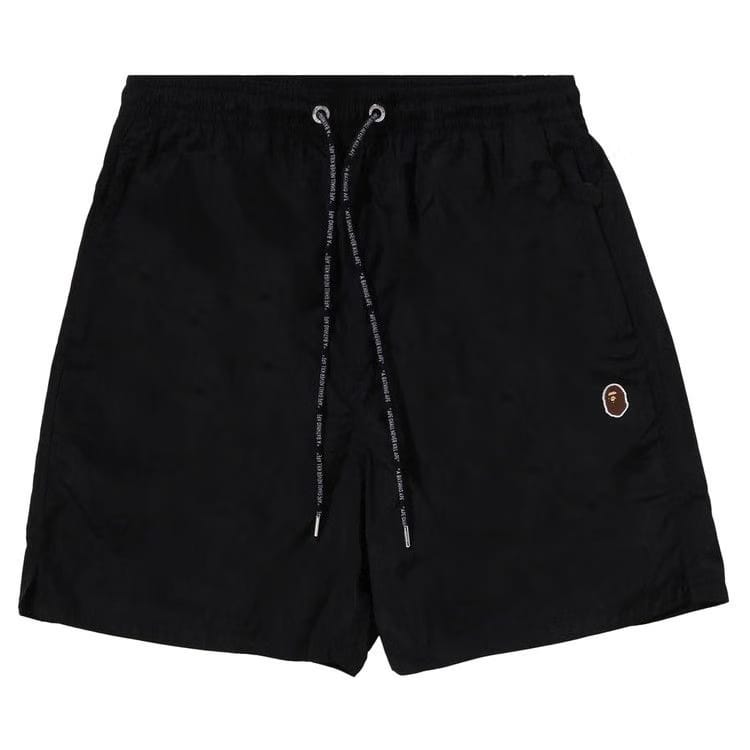 BAPE Ape Head One Point Beach Shorts Black