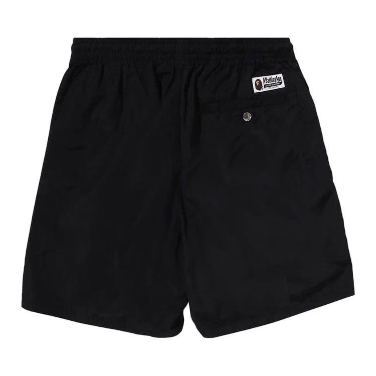 BAPE Ape Head One Point Beach Shorts Black