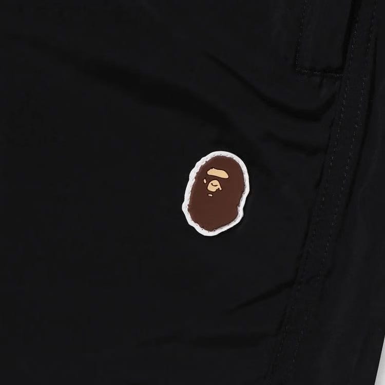 BAPE Ape Head One Point Beach Shorts Black