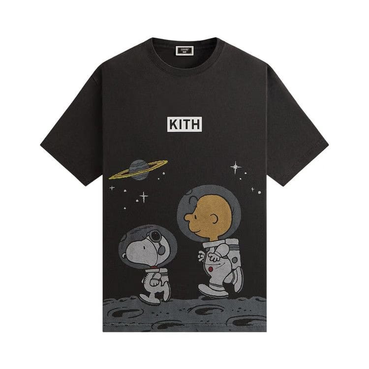Kith For Peanuts Space Vintage T-Shirt Black