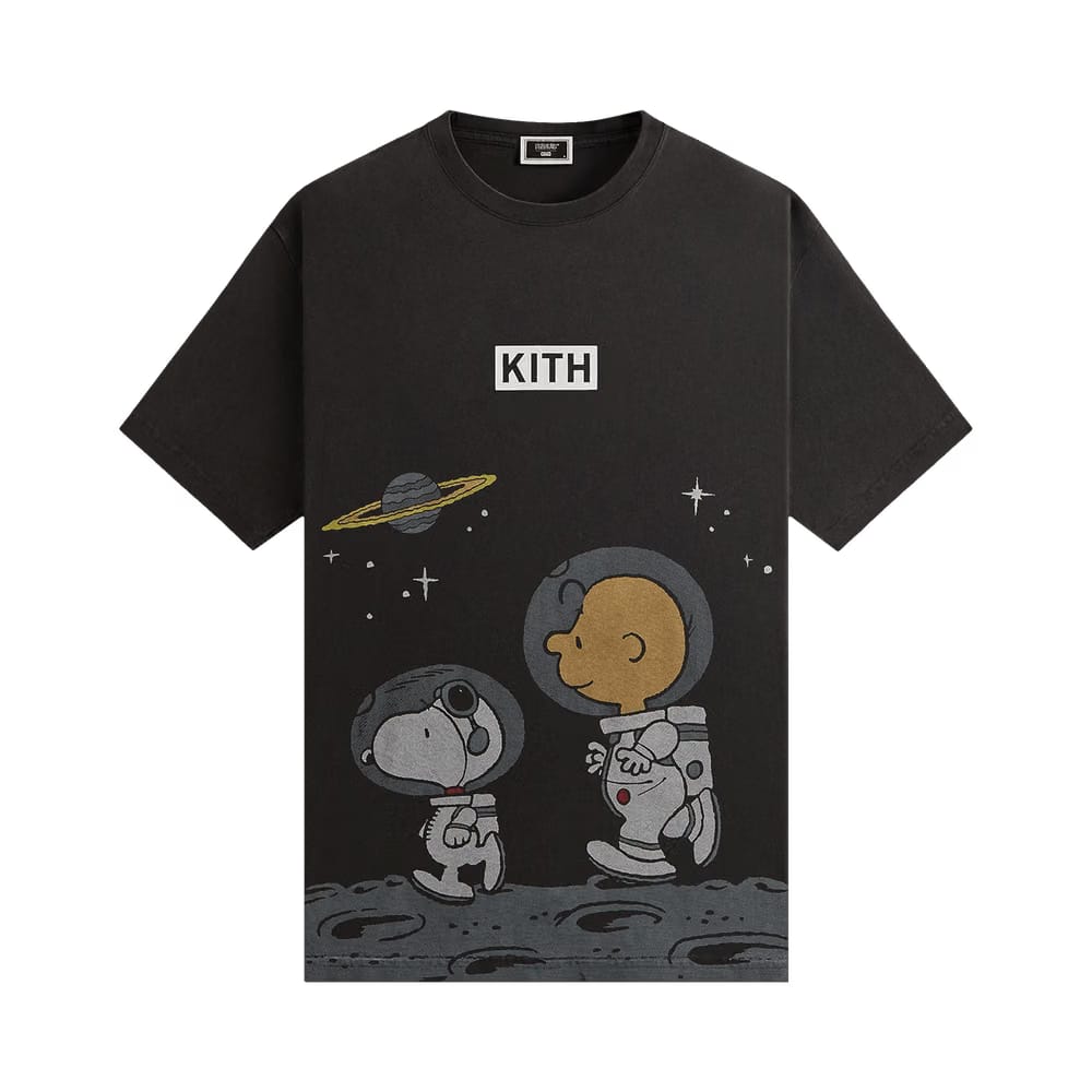 Kith For Peanuts Space Vintage T-Shirt Black