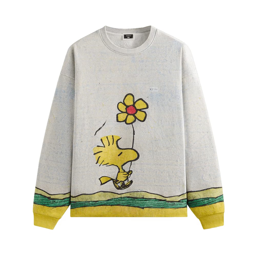 Kith For Peanuts Woodstock Comic Nelson Crewneck Chalk