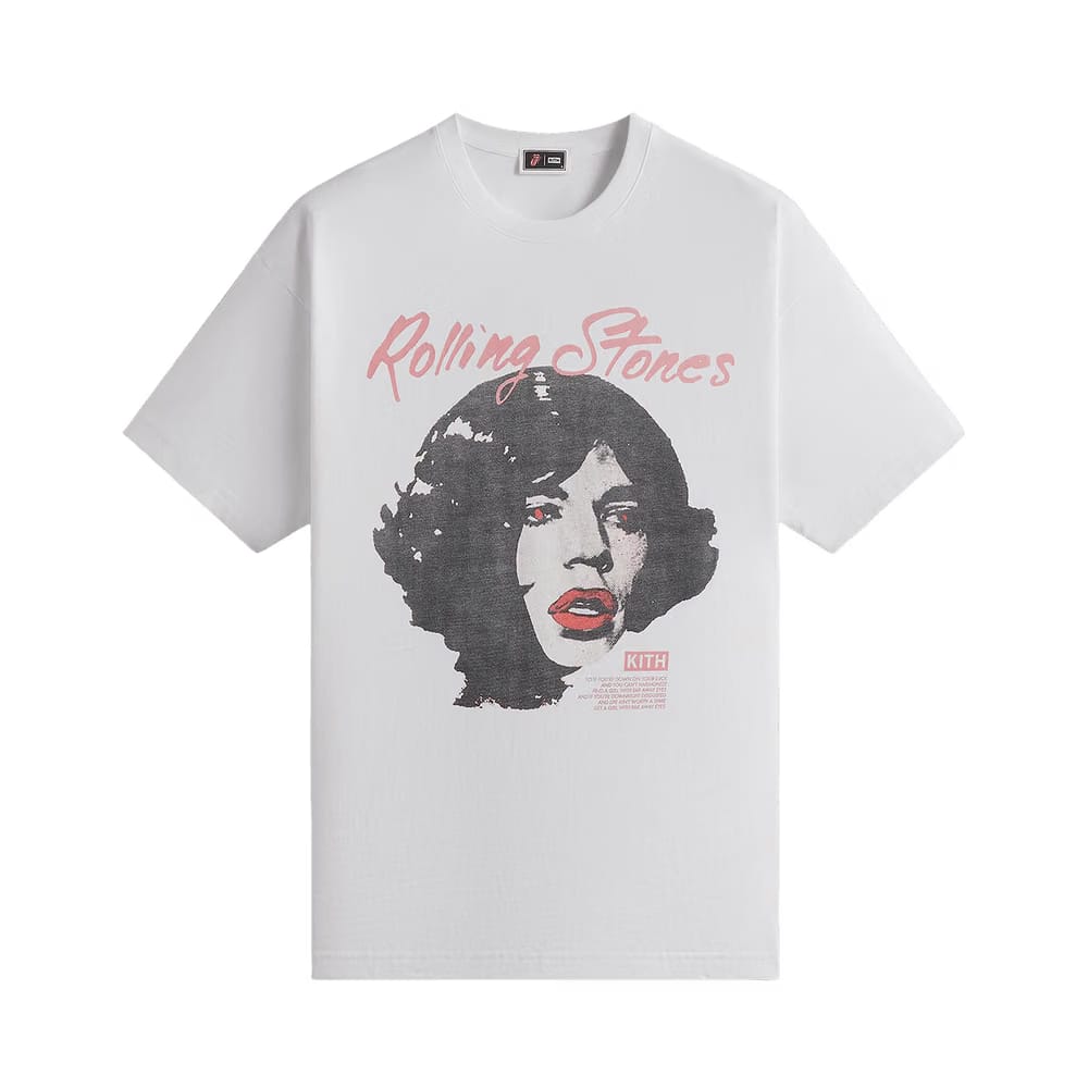 Kith For Rolling Stones Far Away Eyes Vintage T-Shirt White