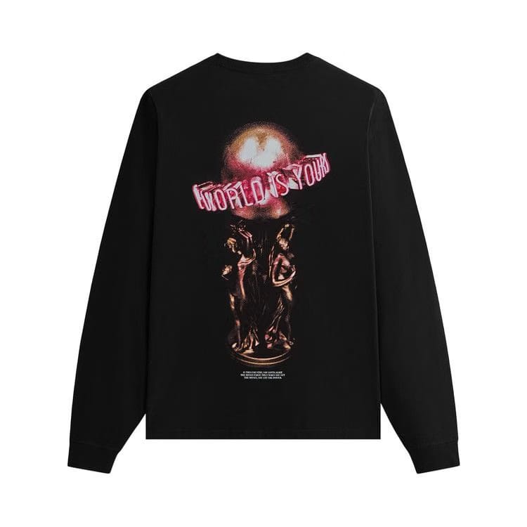 Kith For Scarface Statue Long Sleeve Pocket T-Shirt Black
