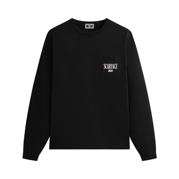 Kith For Scarface Statue Long Sleeve Pocket T-Shirt Black