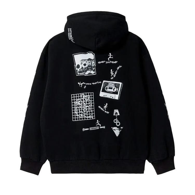 Carhartt WIP Hooded Scramble Sweatshirt Black