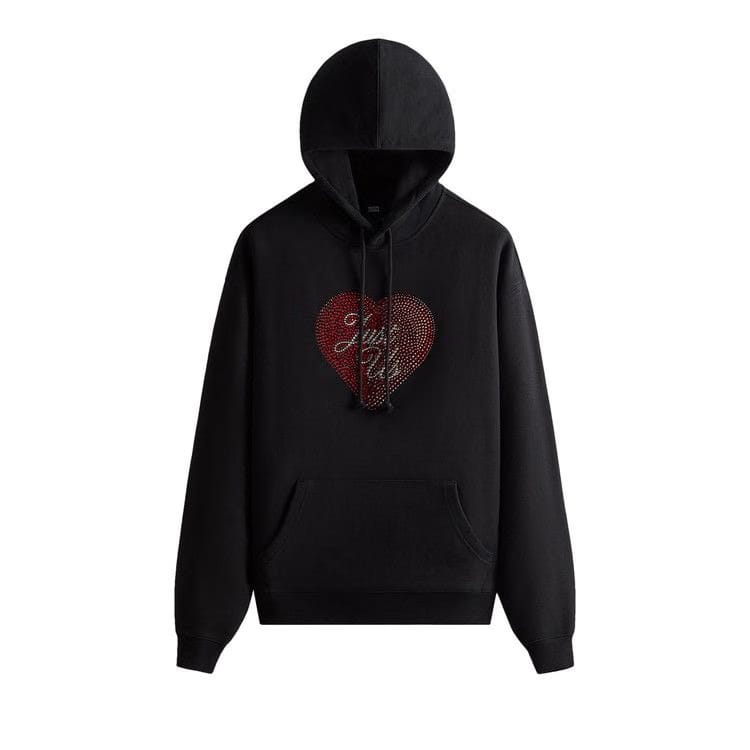 Kith Just Us Hoodie With Swarovski® Crystals Black
