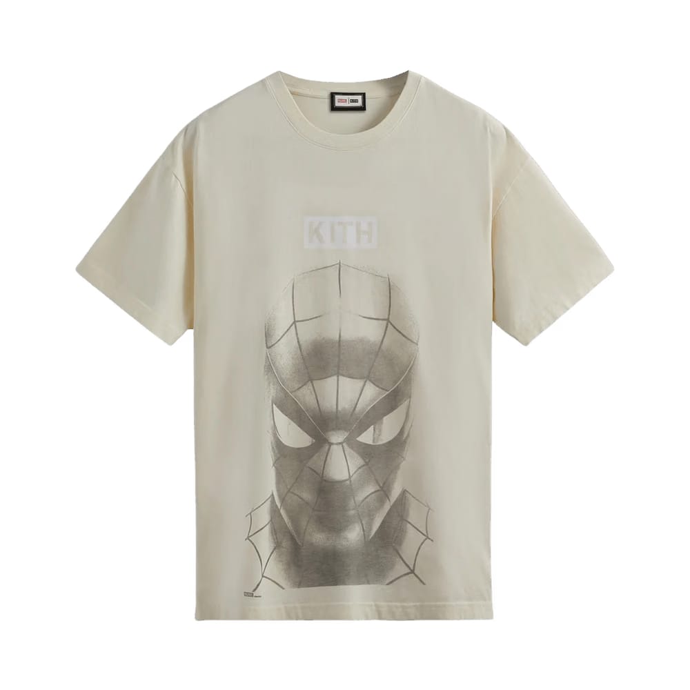 Kith For Spider-Man Vigilante Vintage T-Shirt Sandrift