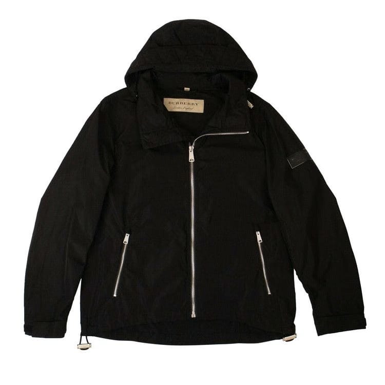Burberry Packaway Hooded Jacket Black