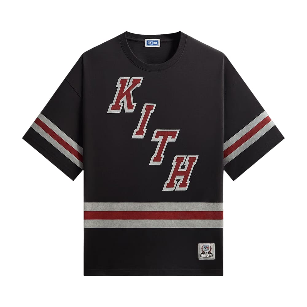 Kith For The New York Rangers Retro Centennial Bishop T-Shirt Black