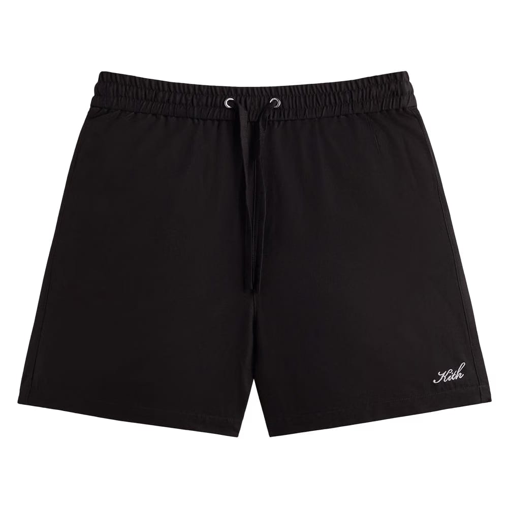 Kith Silk Cotton Active Shorts Black