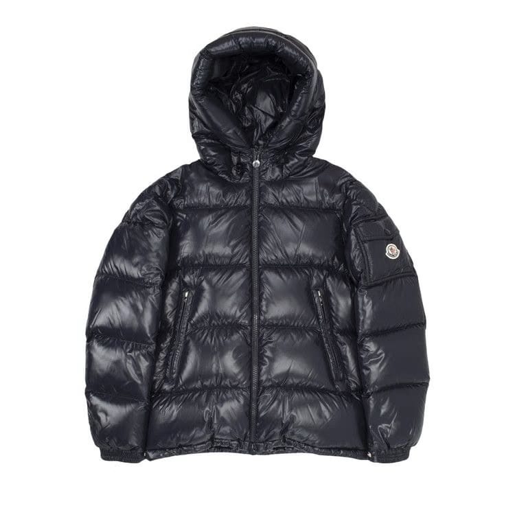 Moncler Ecrins Shiny Puffer Jacket Navy