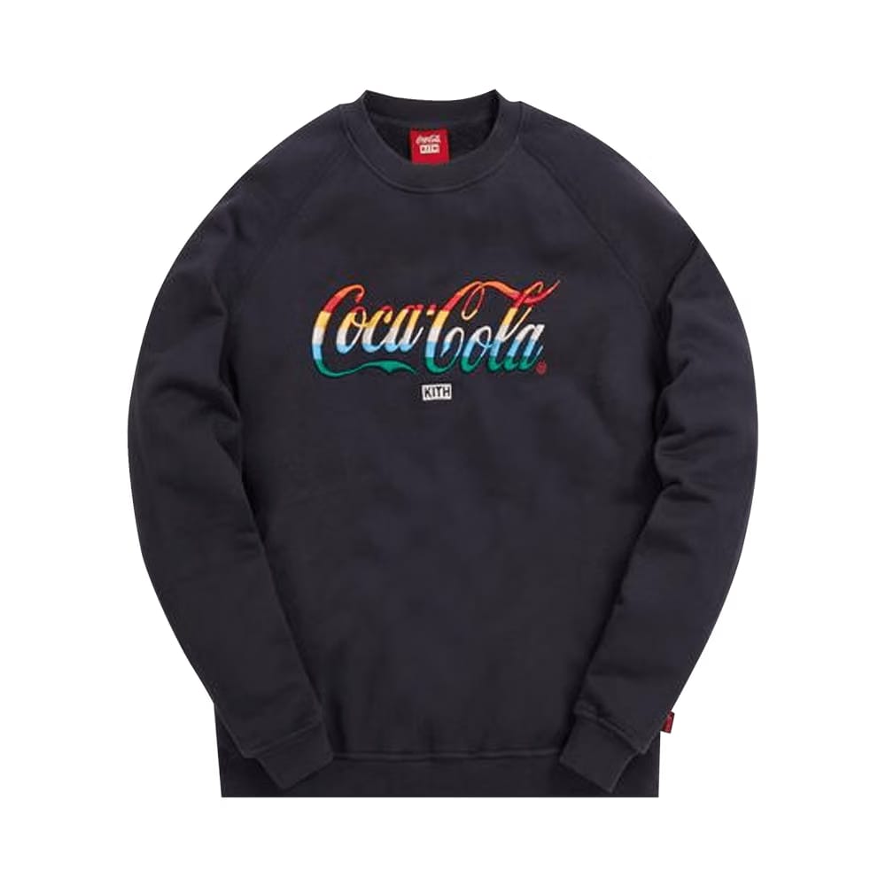Kith x Coca-Cola Striped Crewneck Black