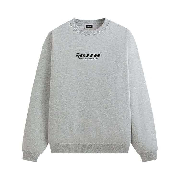 Kith For TaylorMade Find Your Game Nelson Crewneck Light Heather Grey