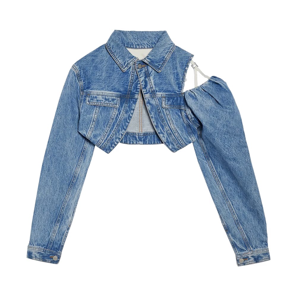 Jacquemus La Chemise De Nimes Linon Jacket Light Blue/Tabac