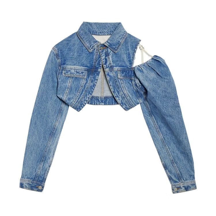 Jacquemus La Chemise De Nimes Linon Jacket Light Blue/Tabac
