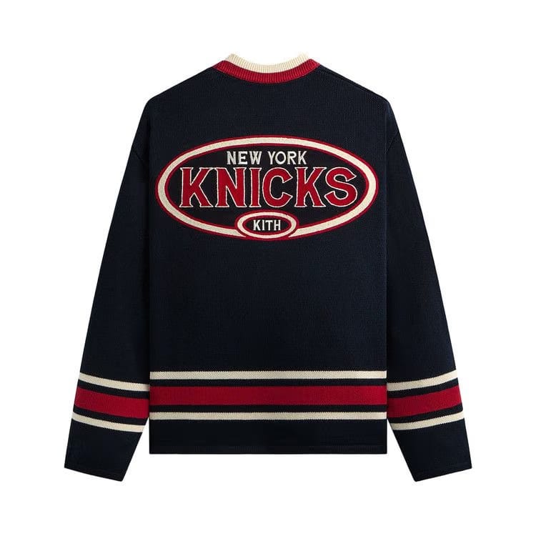 Kith For The New York Knicks Classic Beau Knit Sweater Nocturnal
