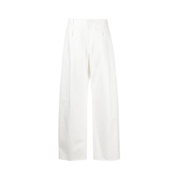 Ambush High Waist Tapered Pants White