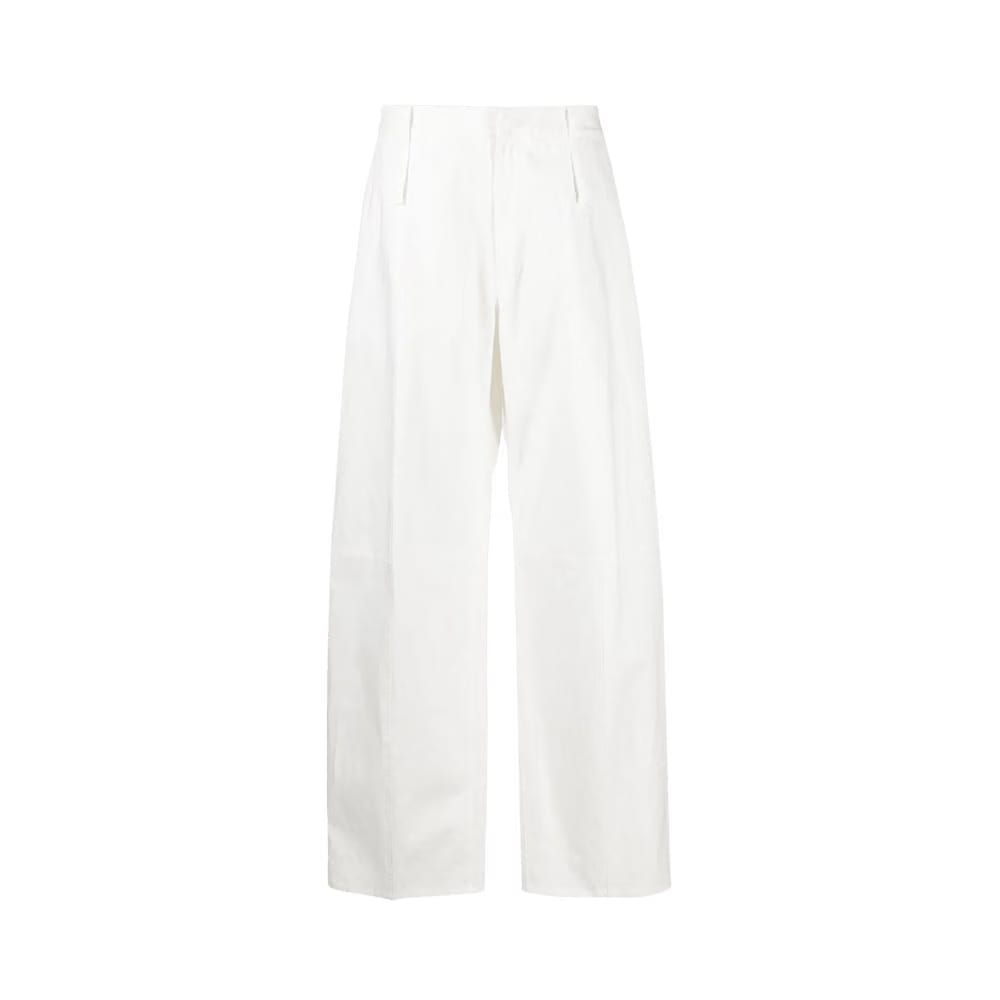 Ambush High Waist Tapered Pants White