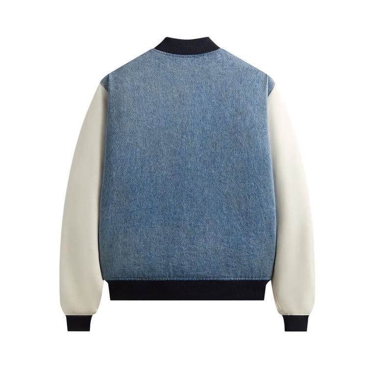 Kith For The New York Knicks Denim Marvin Bomber Medium Indigo