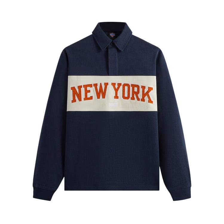 Kith For The New York Knicks Long-Sleeve Rugby Shirt Nocturnal